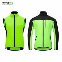 wosawe mens cycling jacket road bike windbreaker mens jacket lightweight windproof waterproof outdoor sports mtb bicycle vest