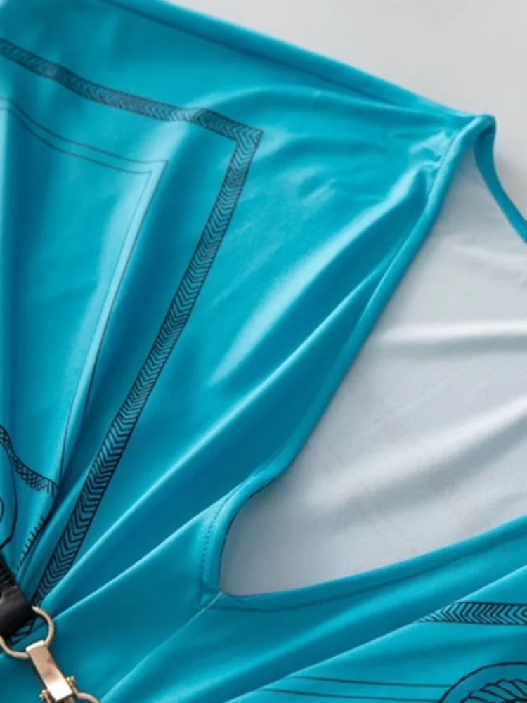 Женское платье с длинным рукавом летучая мышь V-образным вырезом и высокой талией