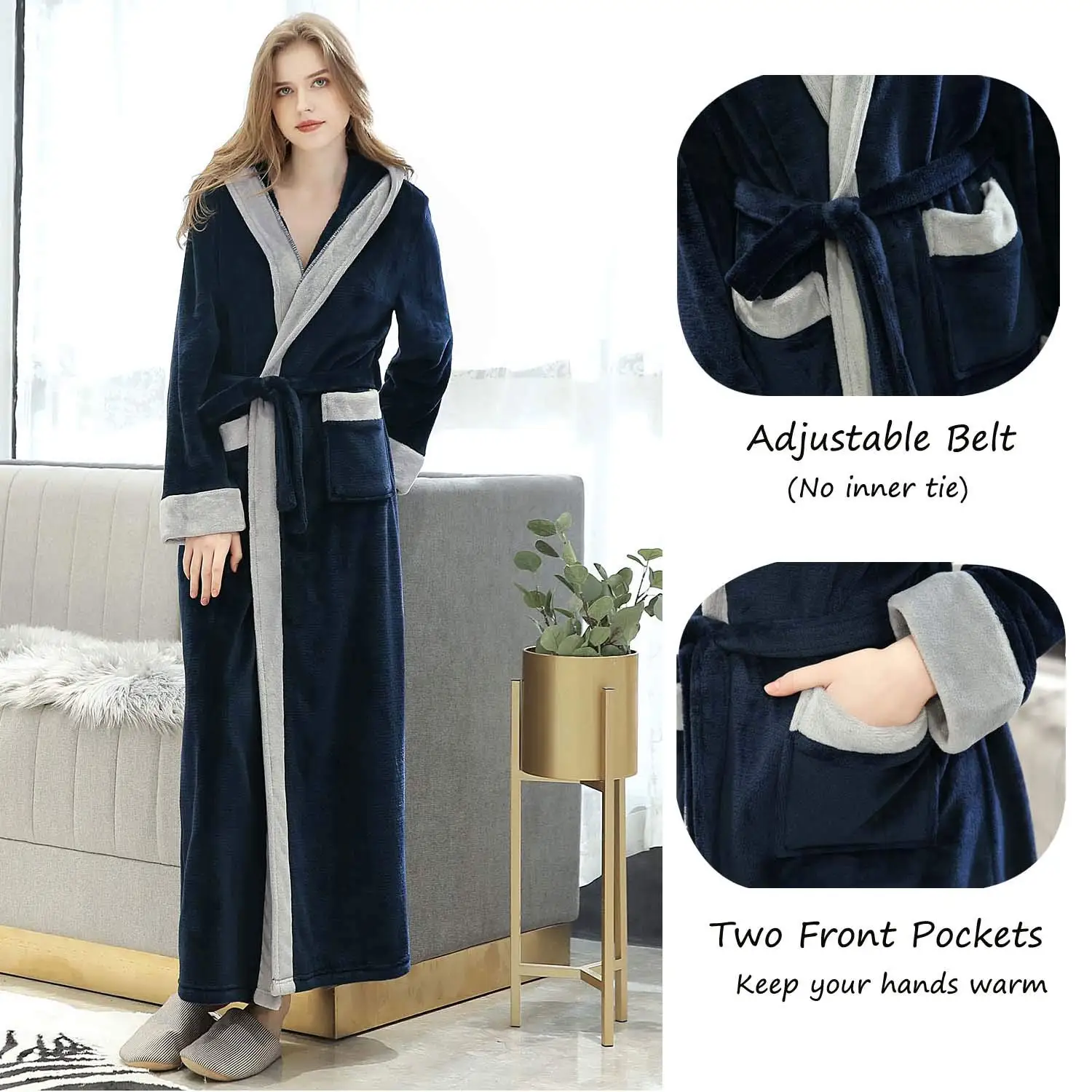 Coral Velvet Bathrobe Women Cartoon Cute Warm Hooded Robe Soft Flannel Kimono Bath Robe Dressing Gowns Sleepwear