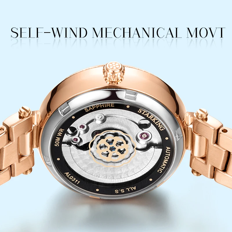 Часы Starking женские с автоматическим механизмом модные роскошные брендовые