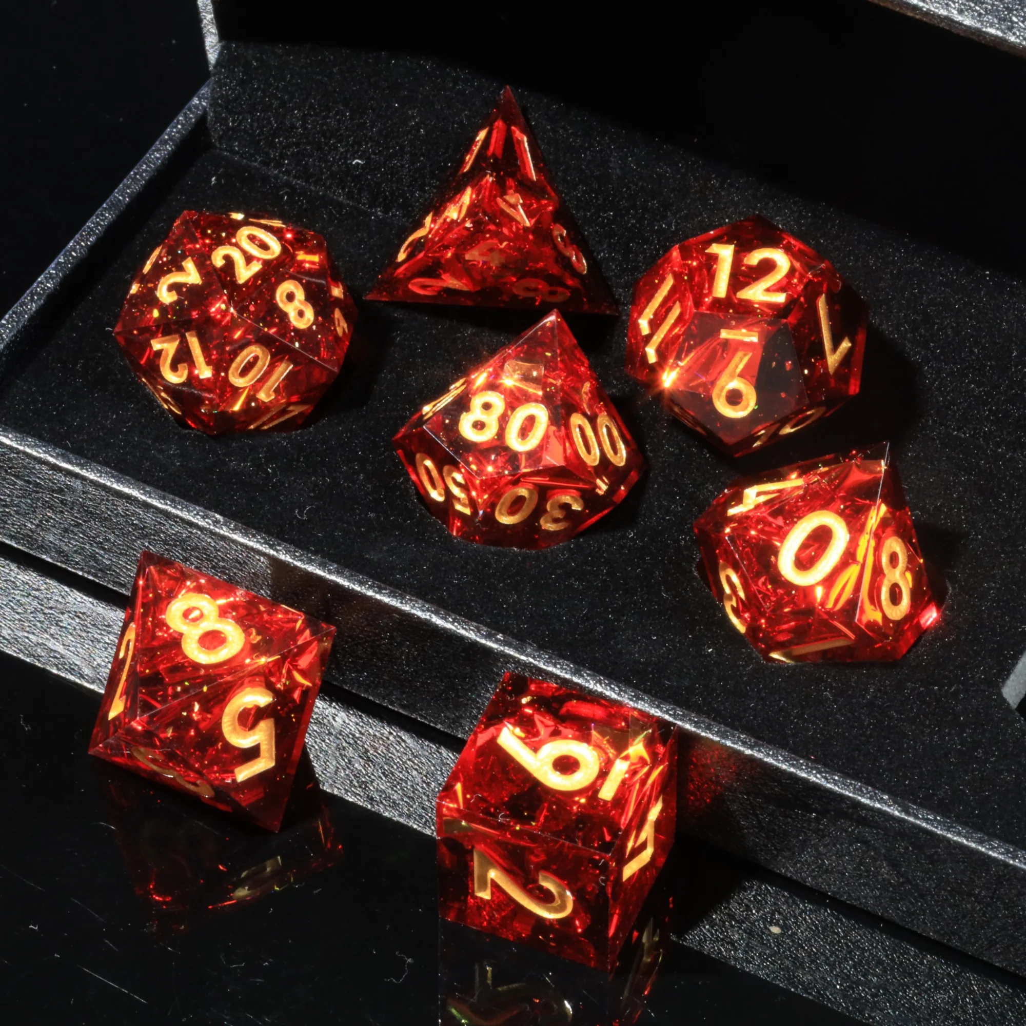 Набор кубиков MINI PLANET DND набор ручной работы из многогранной смолы с острыми