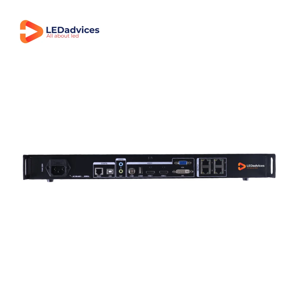 Светодиодный видеоконтроллер X4m Colorlight 1920*1080 2 6 миллиона пикселей 4*1G Ethernet OSD Пульт