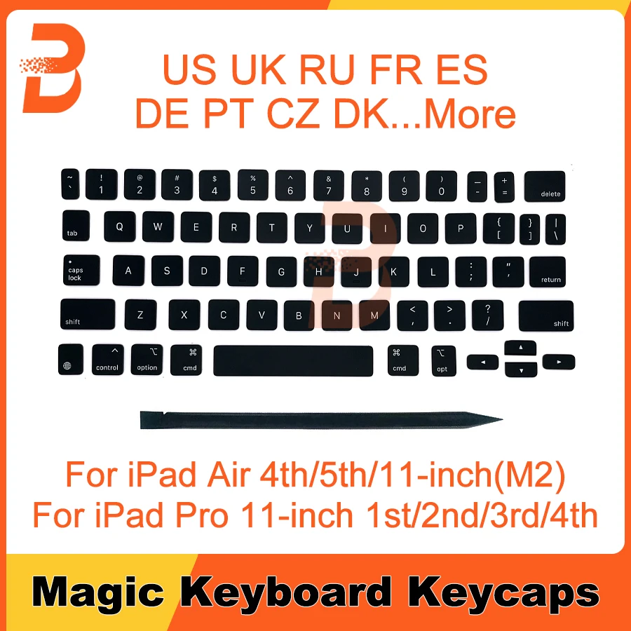 Оригинальные новые колпачки для клавиш черные iPad Pro 11 дюймов Air M2 Magic Keyboard Key Black США