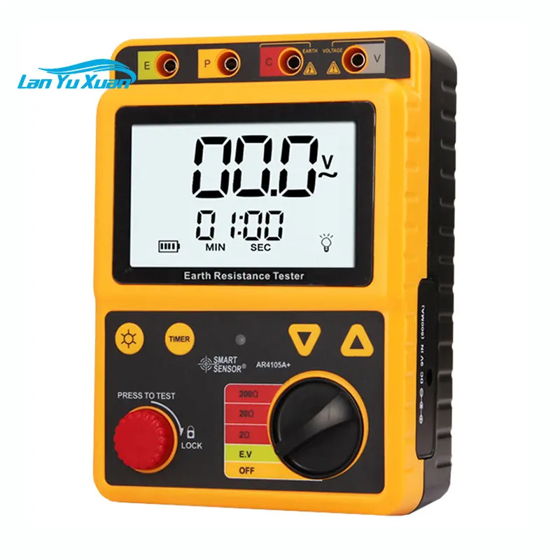 

Цифровой тестер сопротивления заземления SMART AR4105A 200 Ом