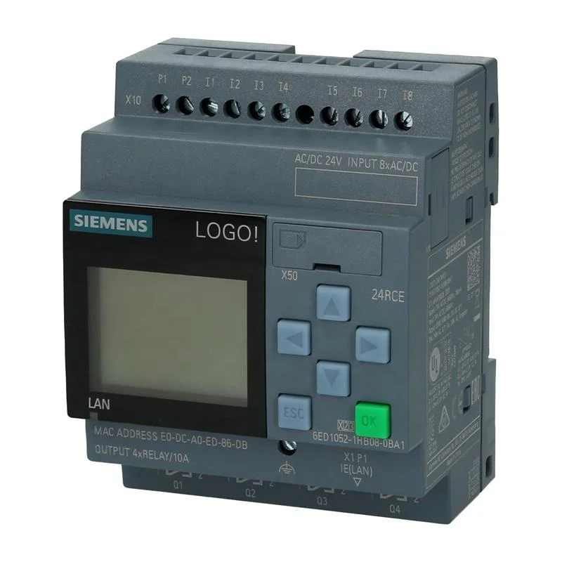 

SIEMENS 6ED1052-1HB08-0BA1, LOGO! 24RCE, logic module 6ED1052-1HB08-0BA1