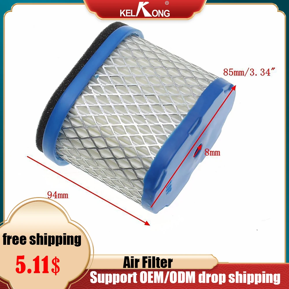 

KELKONG 1 шт. ВОЗДУШНЫЙ ФИЛЬТР ДЛЯ Briggs & Stratton 498596 690610 697029 5059h 4207 1 шт. воздушные фильтры + 1 шт. предварительные фильтры 273356S