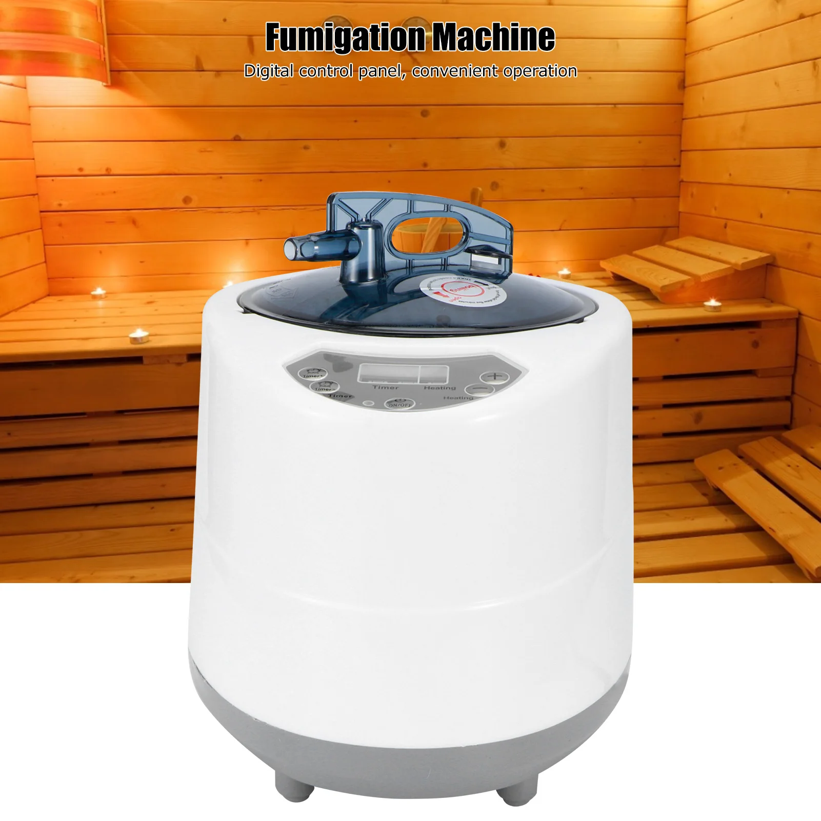 

2800mL 1500W 50Hz Sauna Generator for Spa Tent Body Therapy Fumigation Machine PVC Digital Control Home Steamer Therapy EU 220V