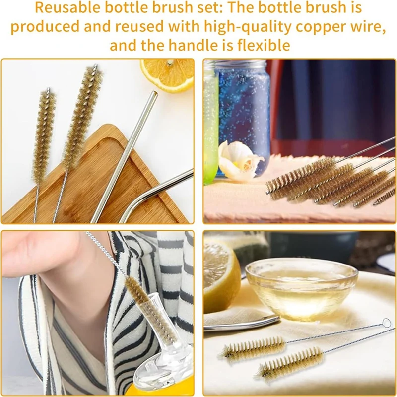 Набор кистей для чистки бутылок 7 шт.