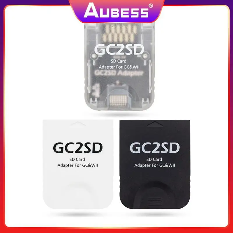 

Black For Gamecube Wii Tf Card Reader Gc2sd Card Adapter Portable Memory Card Adapter Gaming Accessorie