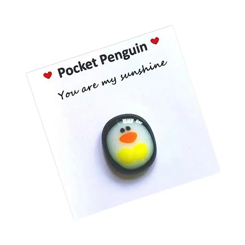 

2022 A Little Pocket Penguin Hug Cute Pocket Penguin Hug Animal Decoration Little Penguin Decorations For Valentines Wedding