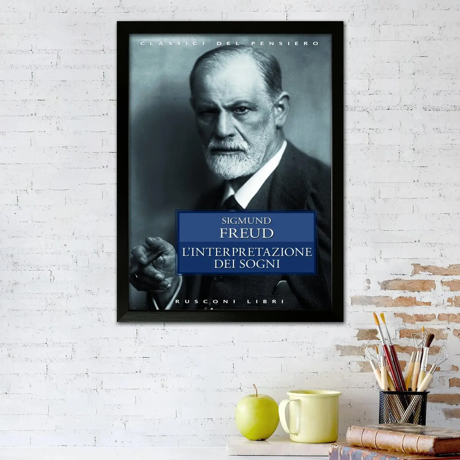 Плакат с изображением Зигмунда Фрейда печать на холсте