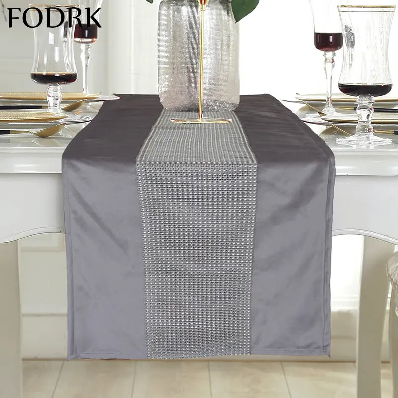 

Роскошная скатерть для стола, коврик с линией флага, прямоугольная скатерть с бриллиантами, центральное украшение, Рождественское украшени...