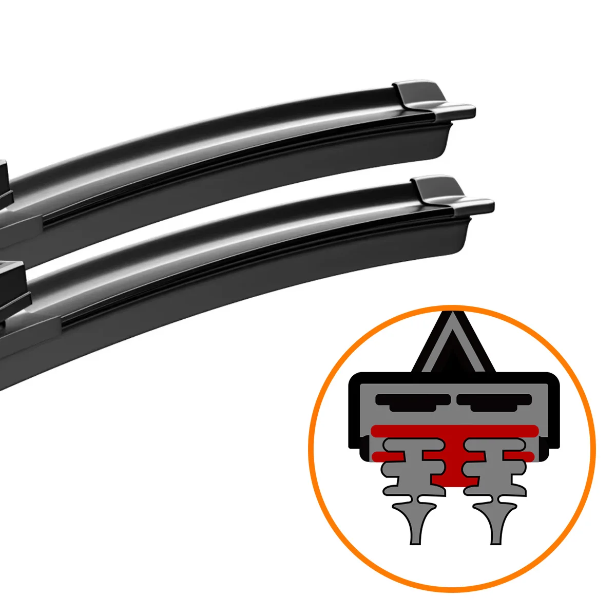 

Комплект Из 2 Щеток Стеклоочистителя Лобового Стекла Для Toyota Camry XV20, XV30, XV40, XV50, XV70 (1997-2023), Резиновые
