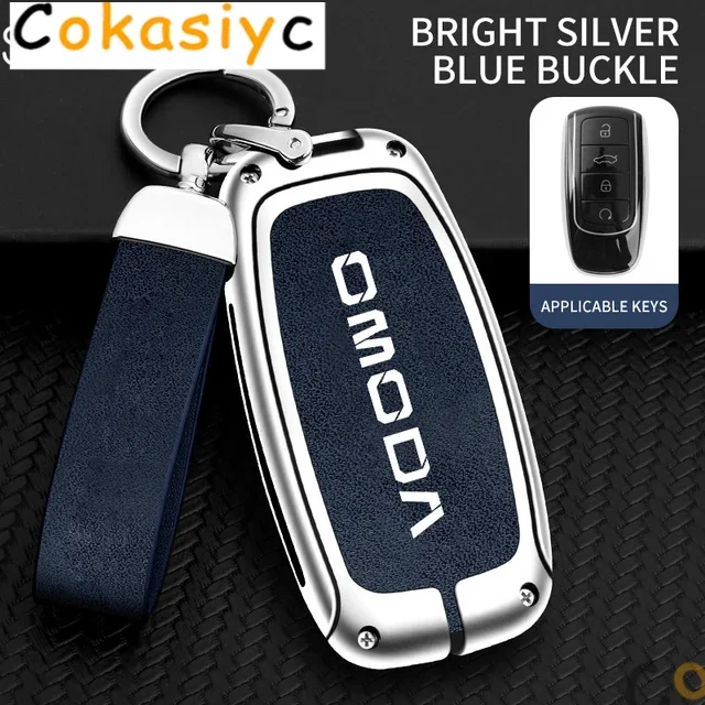 

Кожаный чехол для дистанционного ключа из цинкового сплава для Chery Omoda C5 5 fx 7 8 pro plus 2022 2023, держатель для ключей, аксессуары