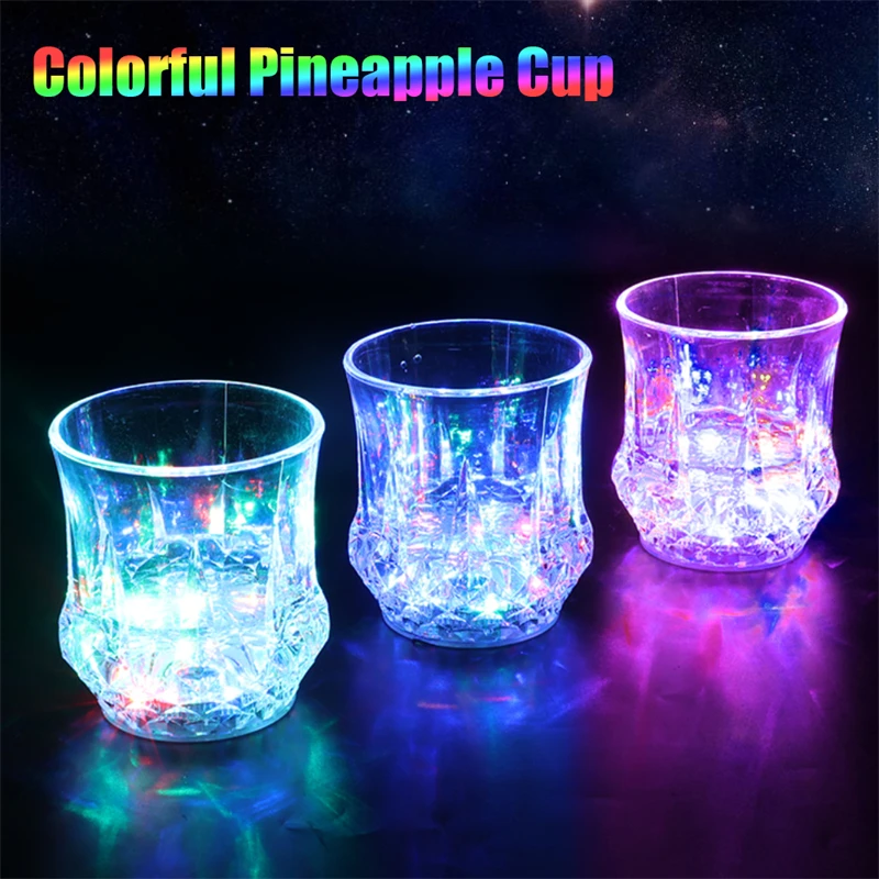 

Creative Light Up LED Cups Automatic Flashing Drinking Cup Mugs Color Changing Beer Whisky Glass Cup For Bar Club Party Supplies