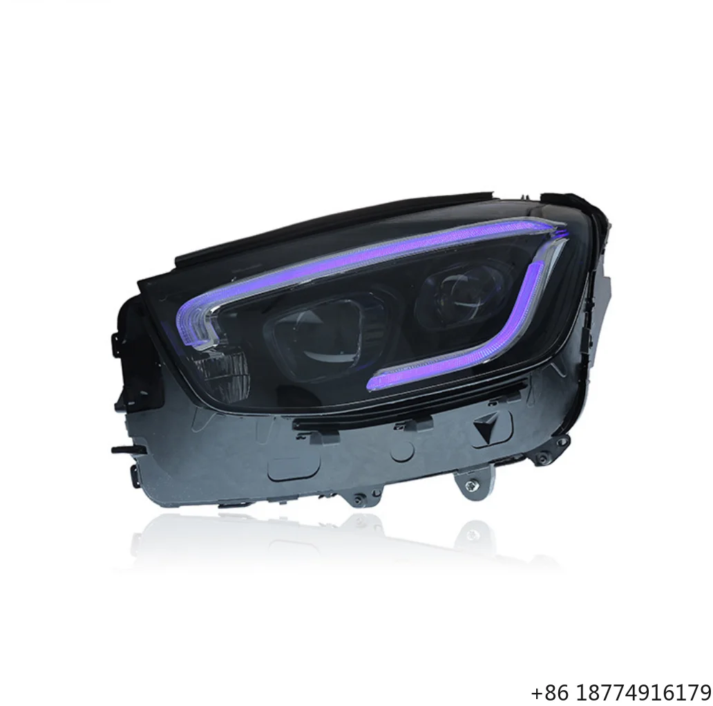 Фото Фара в сборе с ДХО (LED) для Mercedes-Benz GLC X253 (2016-2022), OEM-фара №1