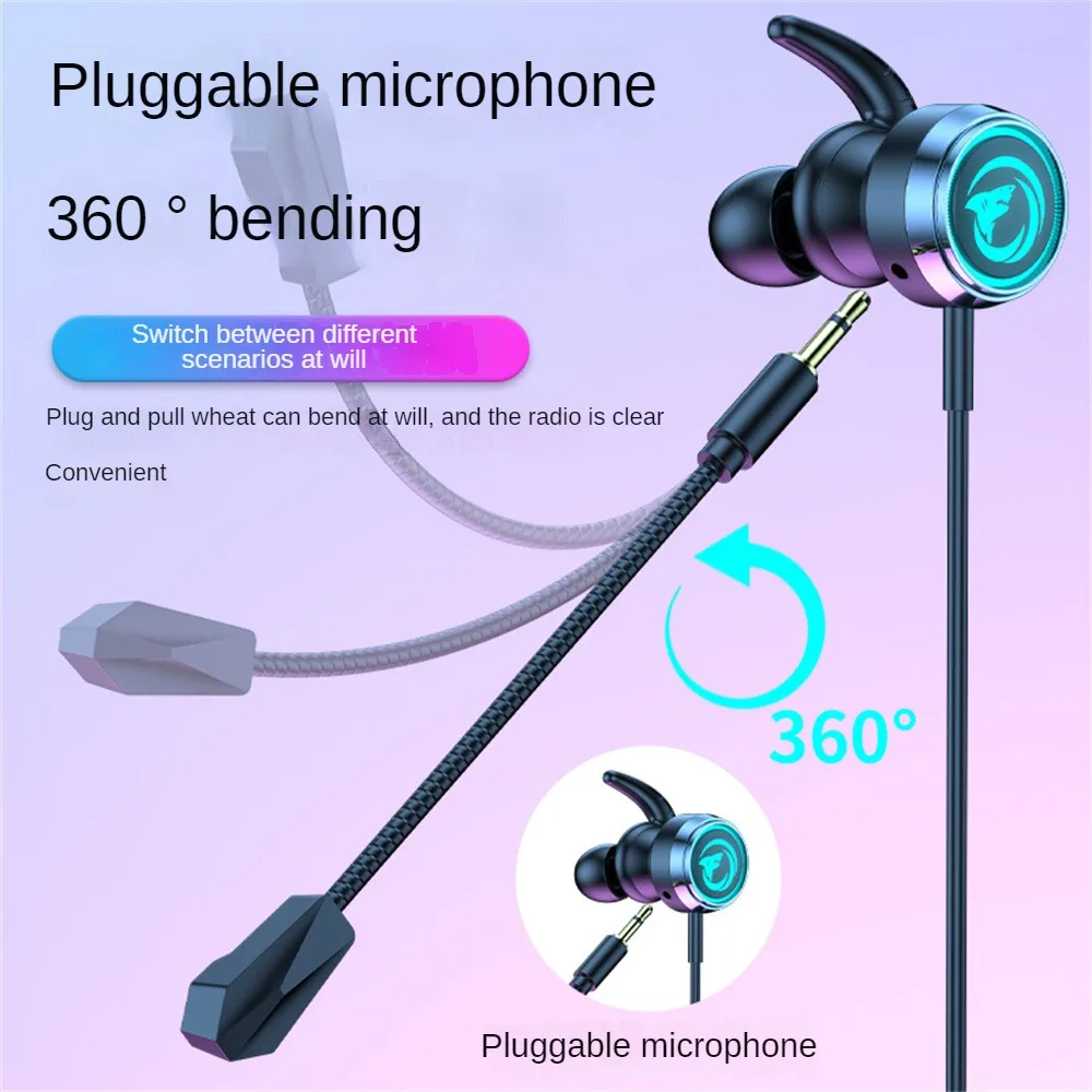 

Black Music Earbuds Stereo Charging Sport Earphones Bass Stable Consumer Electronics 1.2m Wired Headphone With Microphone