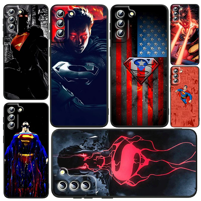

Justice League Superman Cool Phone Case For Samsung Galaxy S23 S22 S21 S20 FE Ultra Pro Lite S10 S10E S9 Plus 5G Black Funda