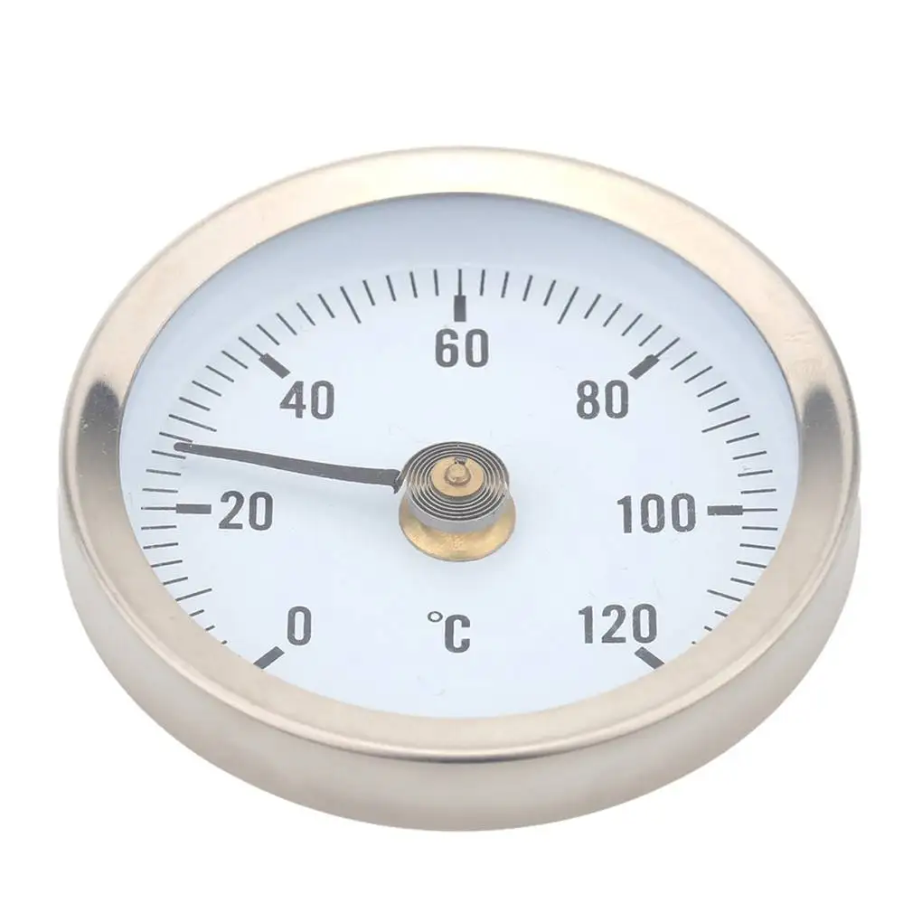 

Трубный термометр для горячей водопроводной трубы 120 °, биметаллический прибор для измерения температуры и температуры поверхности трубы и...