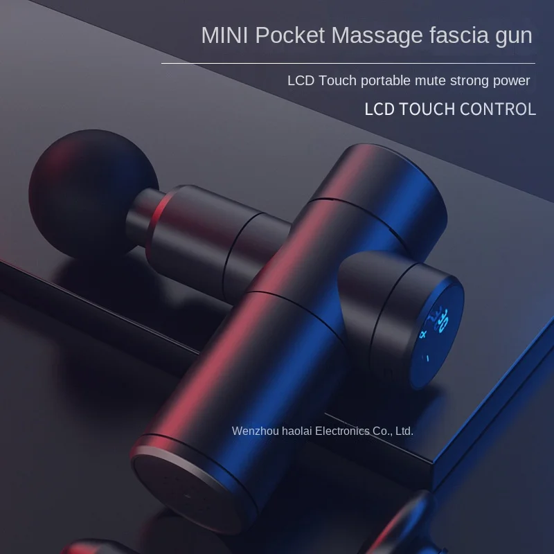 

30-speed LCD Mini Fascia Gun Smart Muscle Relaxation Massage Gun Portable Electric Body Massager