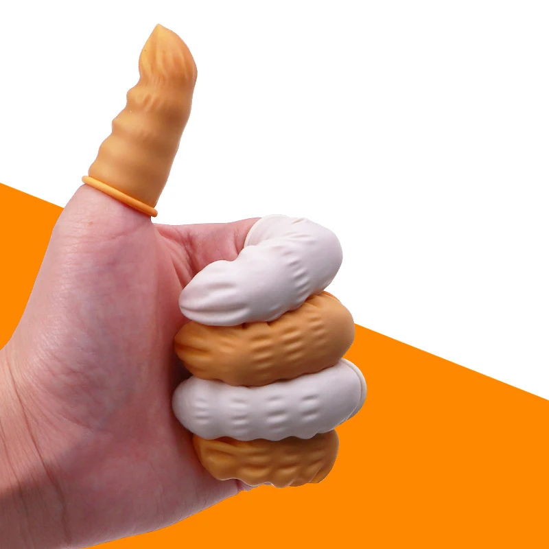 

5 шт., резиновые кончики пальцев, Нескользящие и утолщенные кончики пальцев