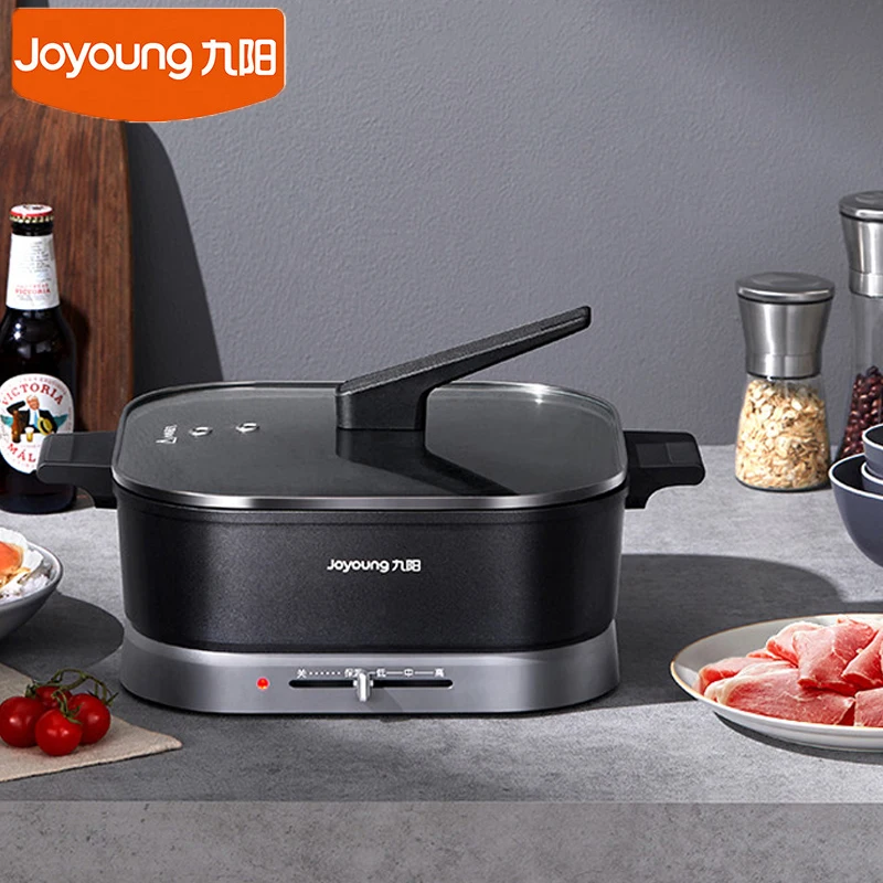 

Joyoung G115 Double Flavor Hot Pot 2000W Power Detachable Induction Pan 8CM Depth 6L Non-stick Stew Fry Multi Electric Cooker