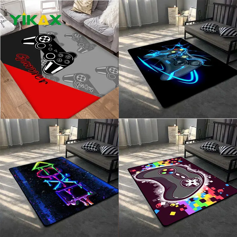 

3D Gamer Printing Carpet Living Room Mat Bathroom Balcony Kitchen Entrance Anti-Slip Home Floor Doormat Children Bedroom Rug