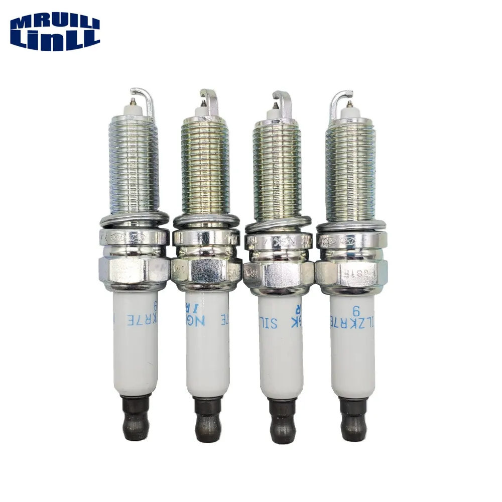 

4-6 pcs Iridium Spark Plug OEM SILZKR7E9 91467 For Hyundai K4 K5 KIA Optima Sonata G4NB