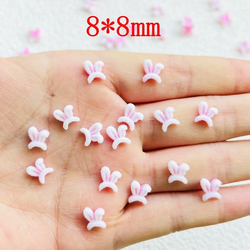 100 шт. новые милые миниатюрные украшения из полимера с мультяшными кроличьими