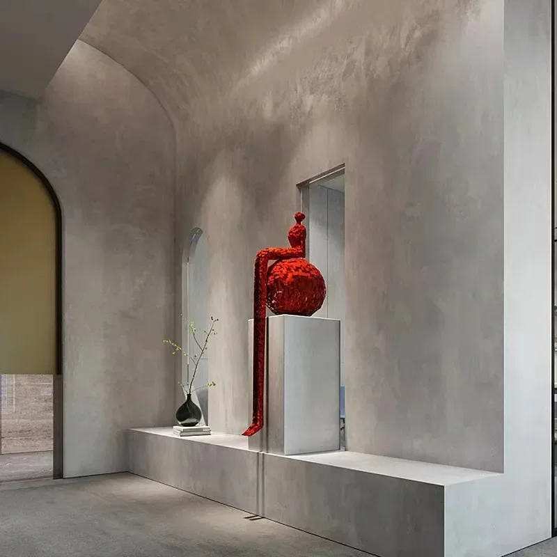 Полосатые строительные блоки красины на длинных ногах напольные украшения