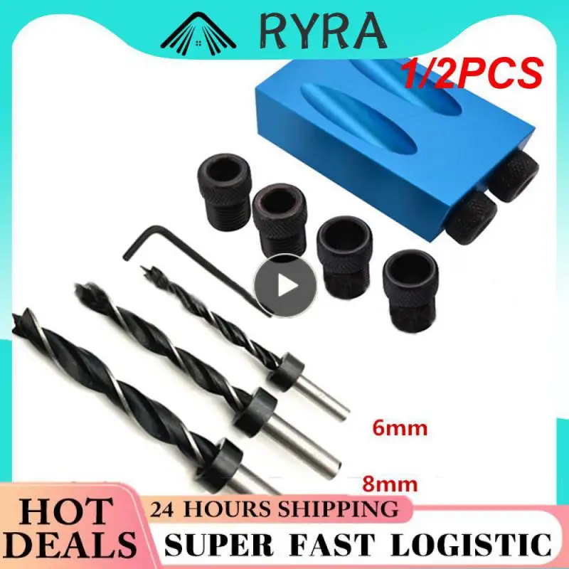 

1/2PCS Pocket Hole Screw Jig 15 Degrees Dowel Drill Joinery Kit Carpenters Wood Woodwork Guides Joint Angle Locator Tool