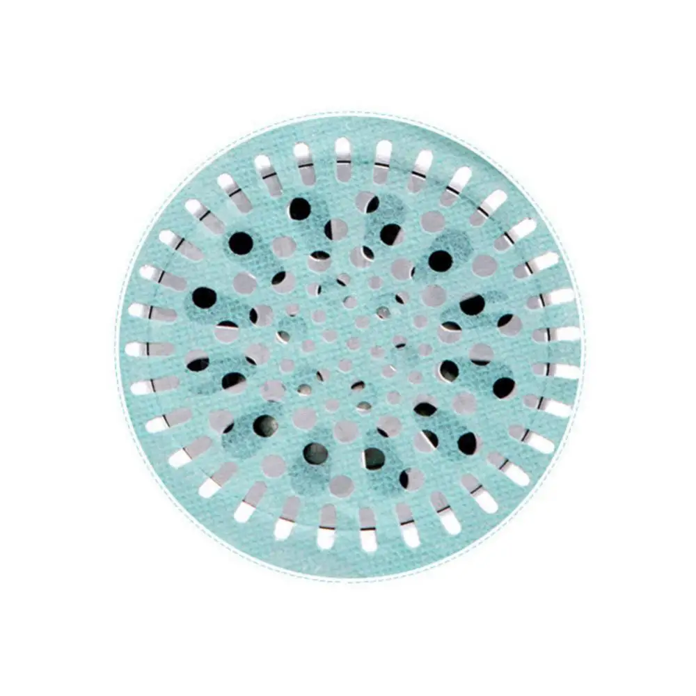 10Pcs Disposable Shower Drain Hair Catcher Strainer Filter Sticker Kitchen Sink Sewer Outfall Stopper Bathroom Floor Drain Cover images - 6
