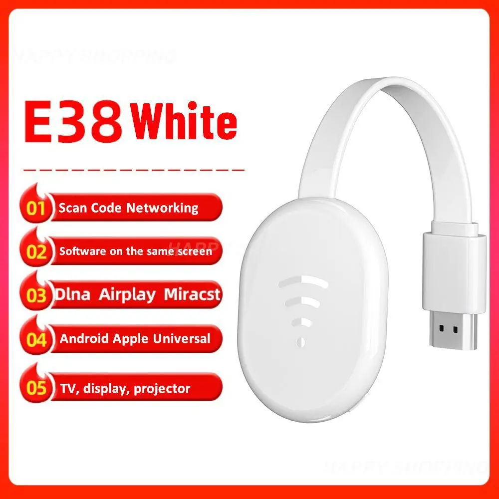 

Display Receiver Wireless Stick 1080p -compatibie For Android Iphone Ios Youtube Receiver Dongle Anycast