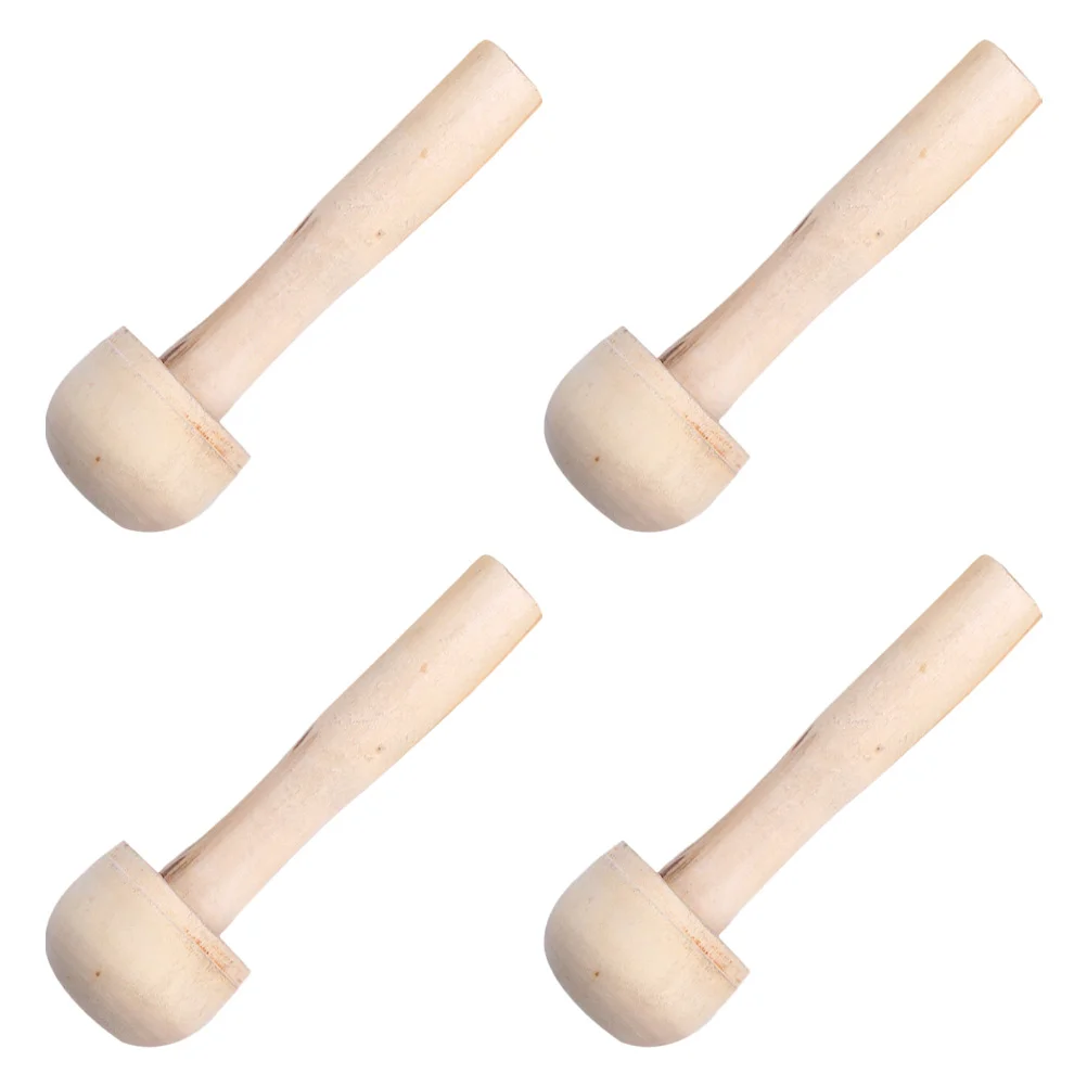 

4Pcs Mushroom Wood Roller Art Craft Printmaking Tools Painting Supplies