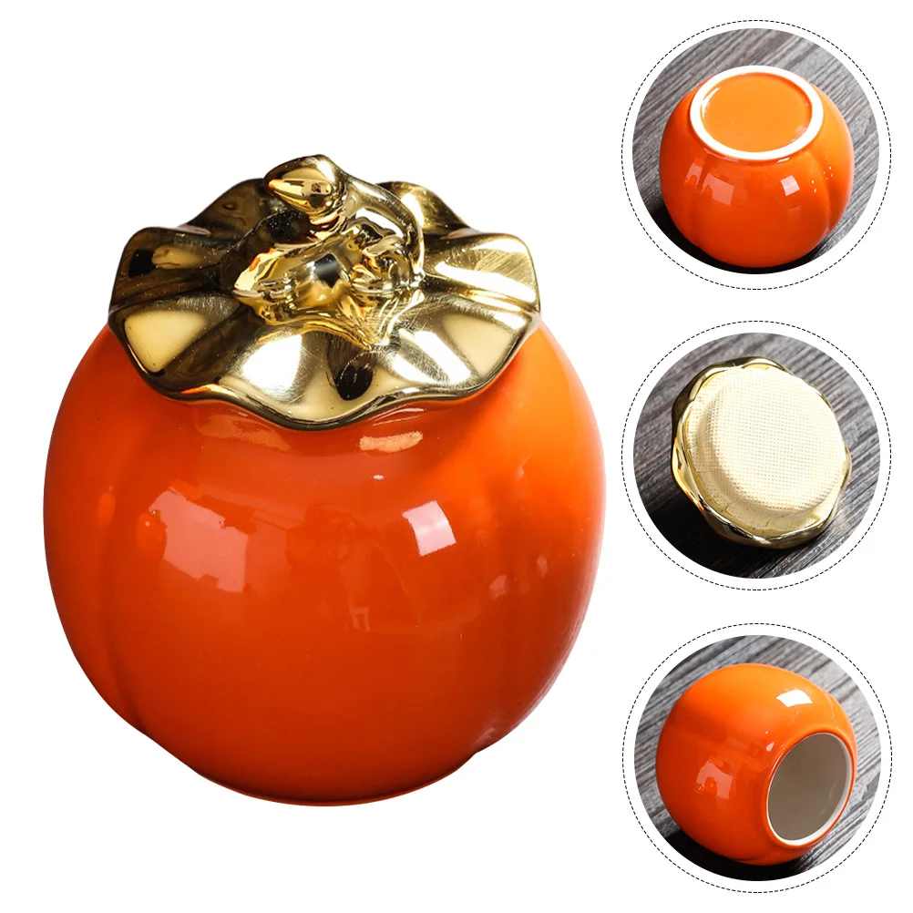 

1 шт., керамический контейнер для чая, подарочный контейнер для чая, держатели для хранения конфет для дома с крышкой