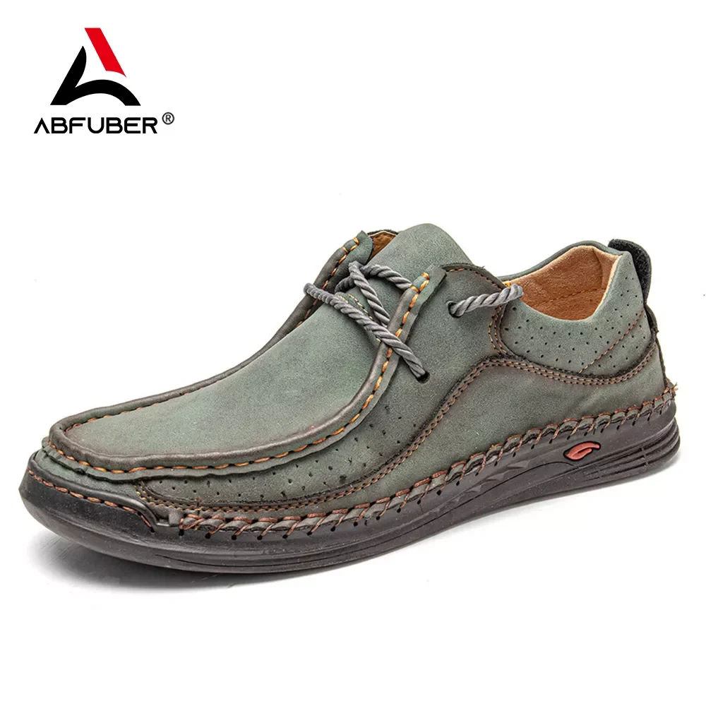 

2022New Handmade Leather Shoes Men Casual Sneakers Comfort Driving Shoe Soft Leather Loafers Men Shoes Moccasins Tooling Shoe Fo