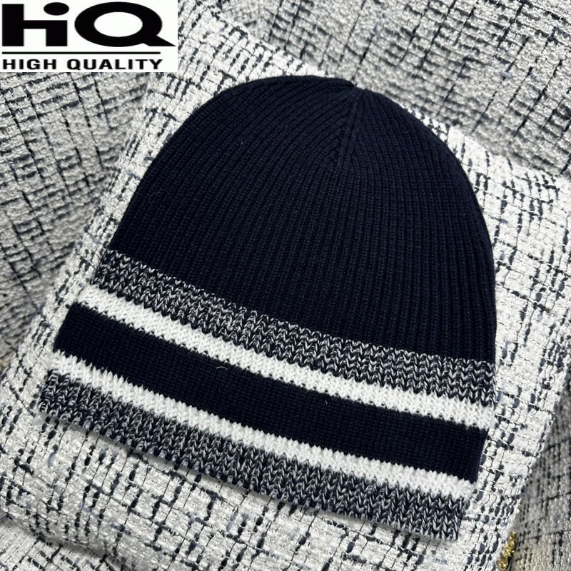 Women Winter Hats Outdoor Thick Letter Knitted Casual Caps Skullies & Beanies