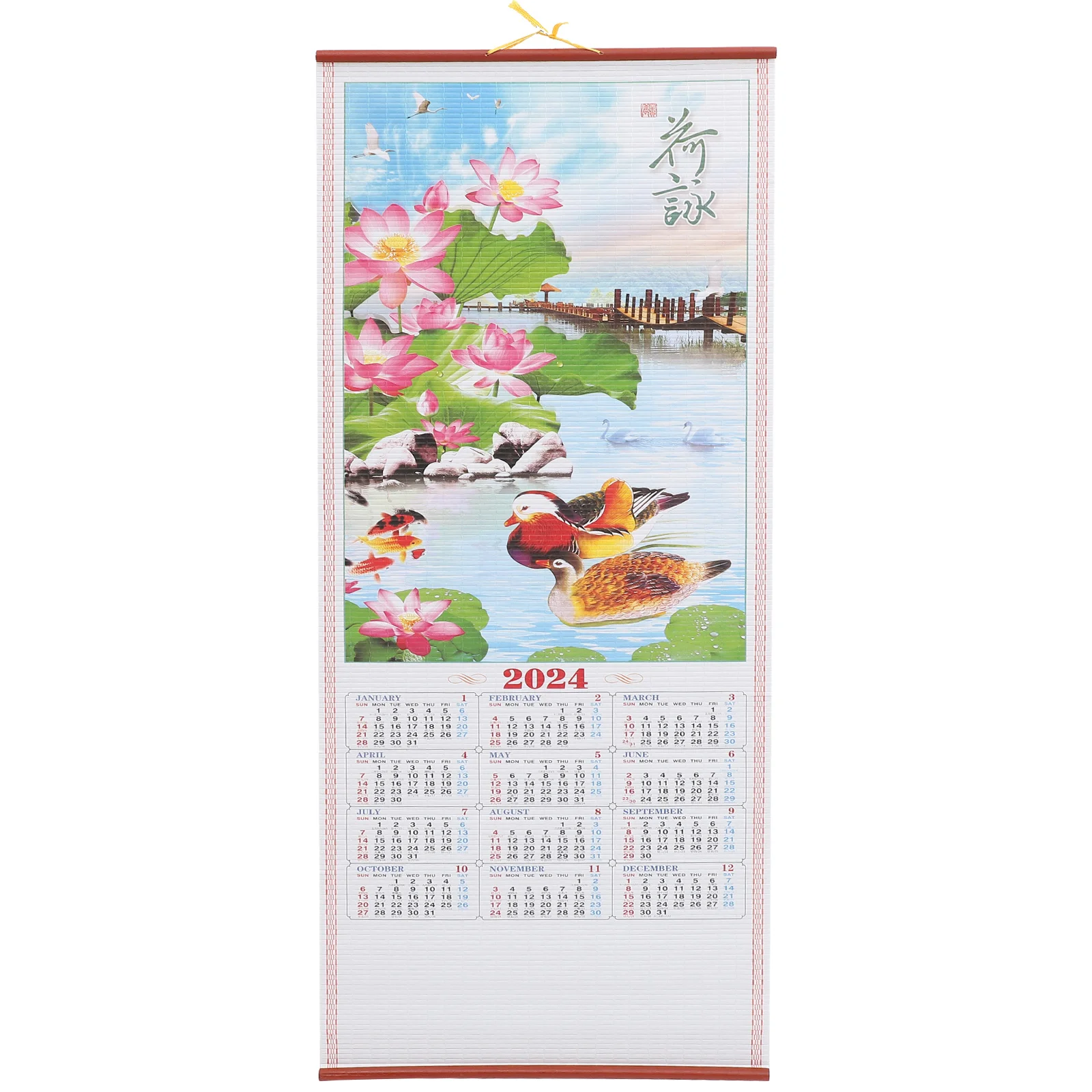 

De Adviento Maquillaje 2024 Wall Hanging Ear New Year Lunar Chinese Scroll Monthly Paper Office Traditional