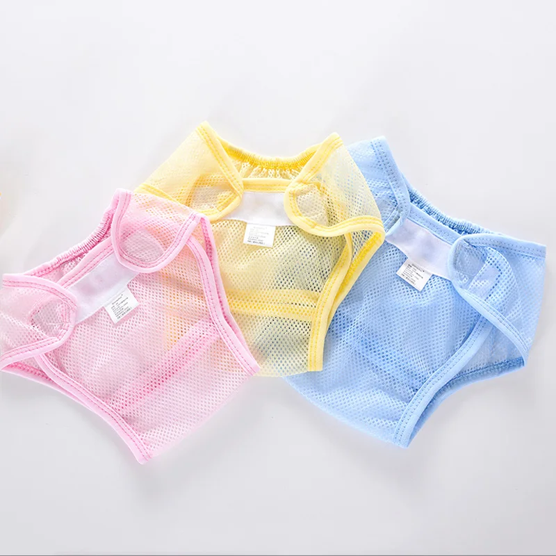 

Baby Nappies Reusable Washable Cloth Mesh Diaper Breathable Nappy Cover Waterproof Newborn Baby Traning Panties Diapers Pocket