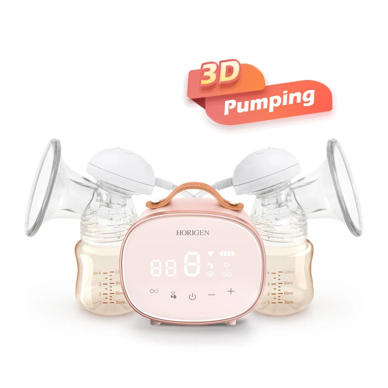 Двойные электрические молокоотсосы Horigen портативный электронный молокоотсос