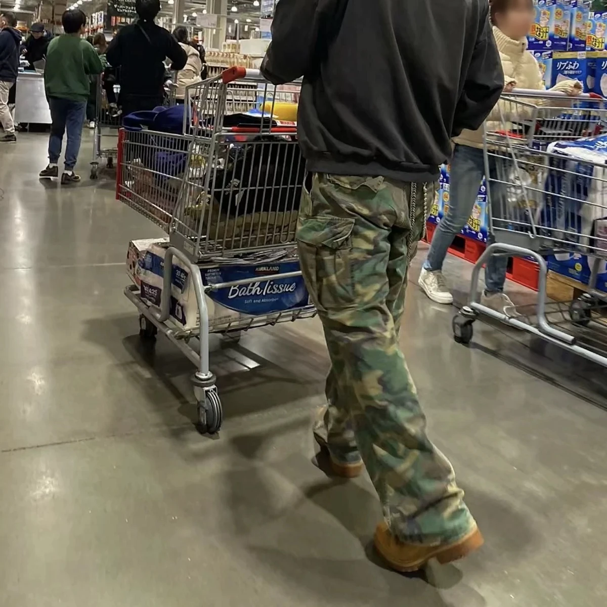 Yao модные винтажные повседневные камуфляжные уличные брюки-карго большого