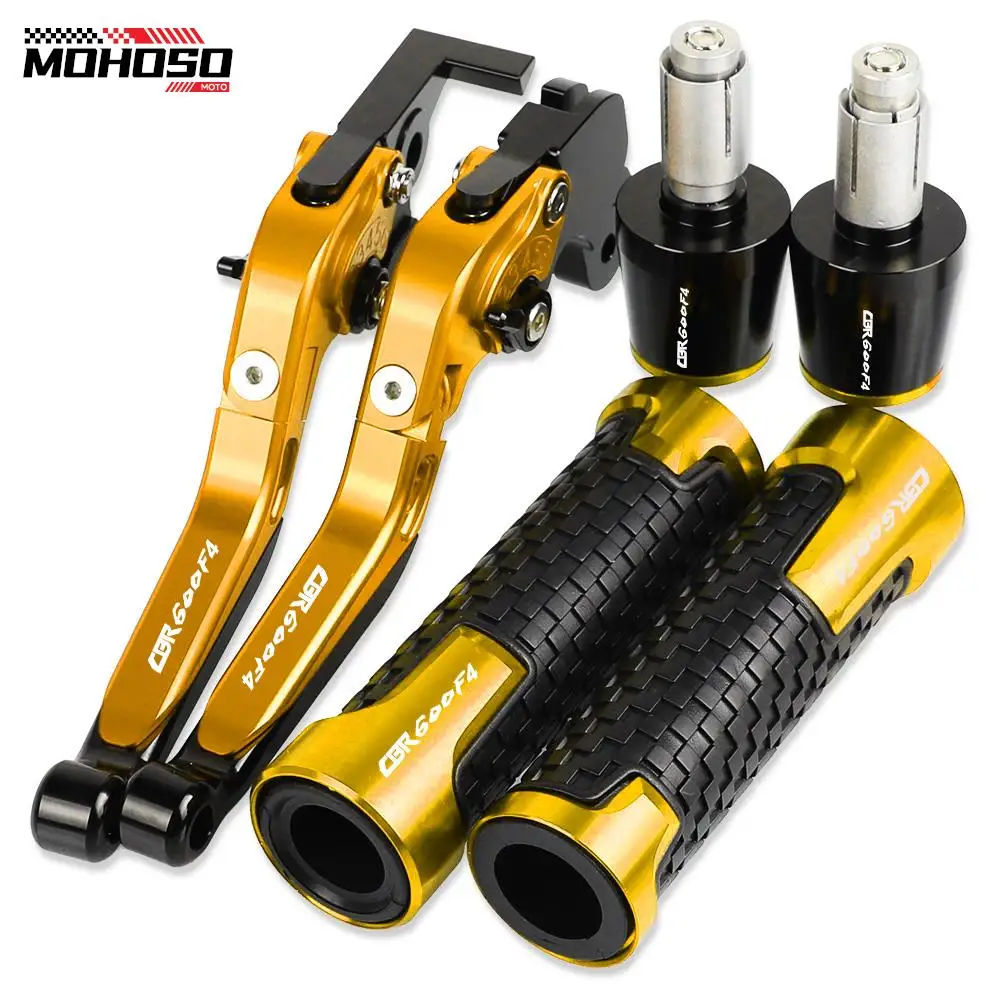

Motorcycle Aluminum Adjustable Brake Clutch Levers Hand Grips Ends Parts For HONDA CBR 600 CBR600 F4 1999 2000 Accessories