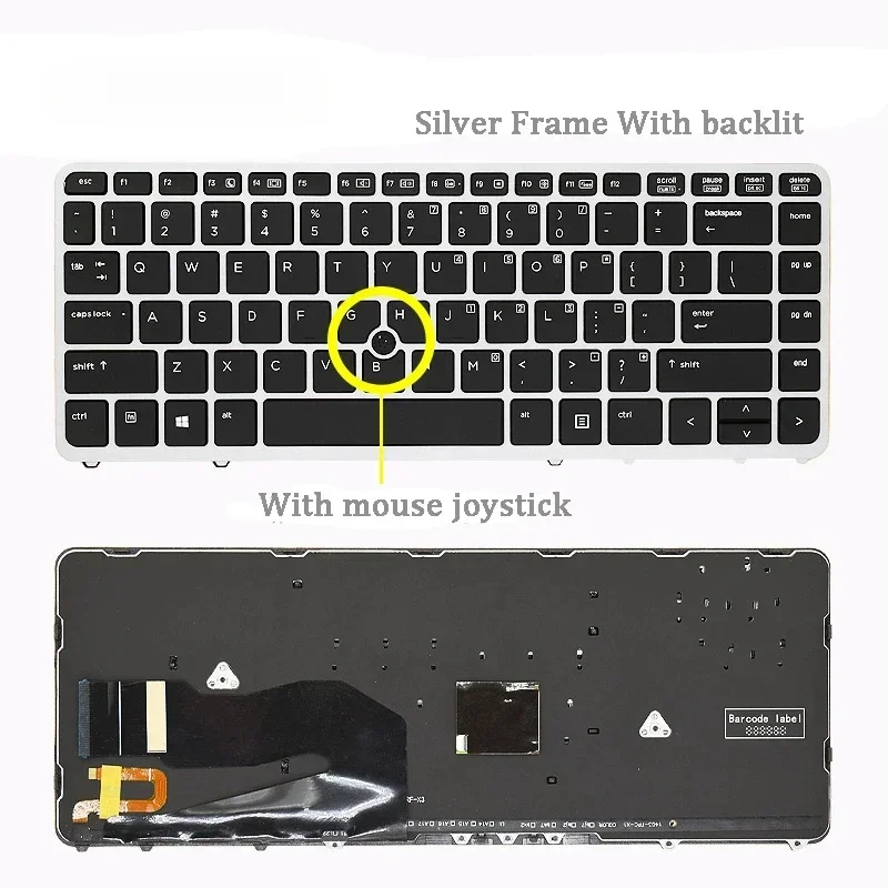 Фото Новая клавиатура для ноутбука HP ZBook 14 15U G2 EliteBook 840 850 740 750 G1 G2 №5