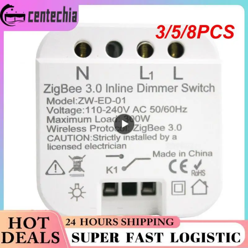 

3/5/8PCS Mini App Control Zigbee3.0 Dimming Controller Remote Timing Smart Light Switch Tuya