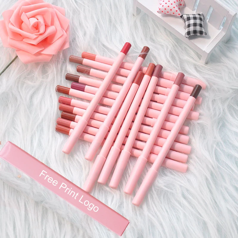 Pencil Wholesale Pink Makeup Lipstick Pencils Waterproof Lip