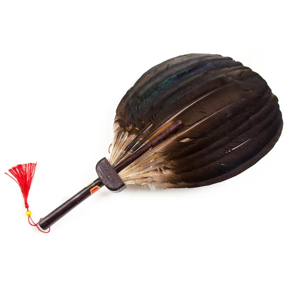 

Веер из натурального гусиного пера, огромный веер в китайском ретро-стиле