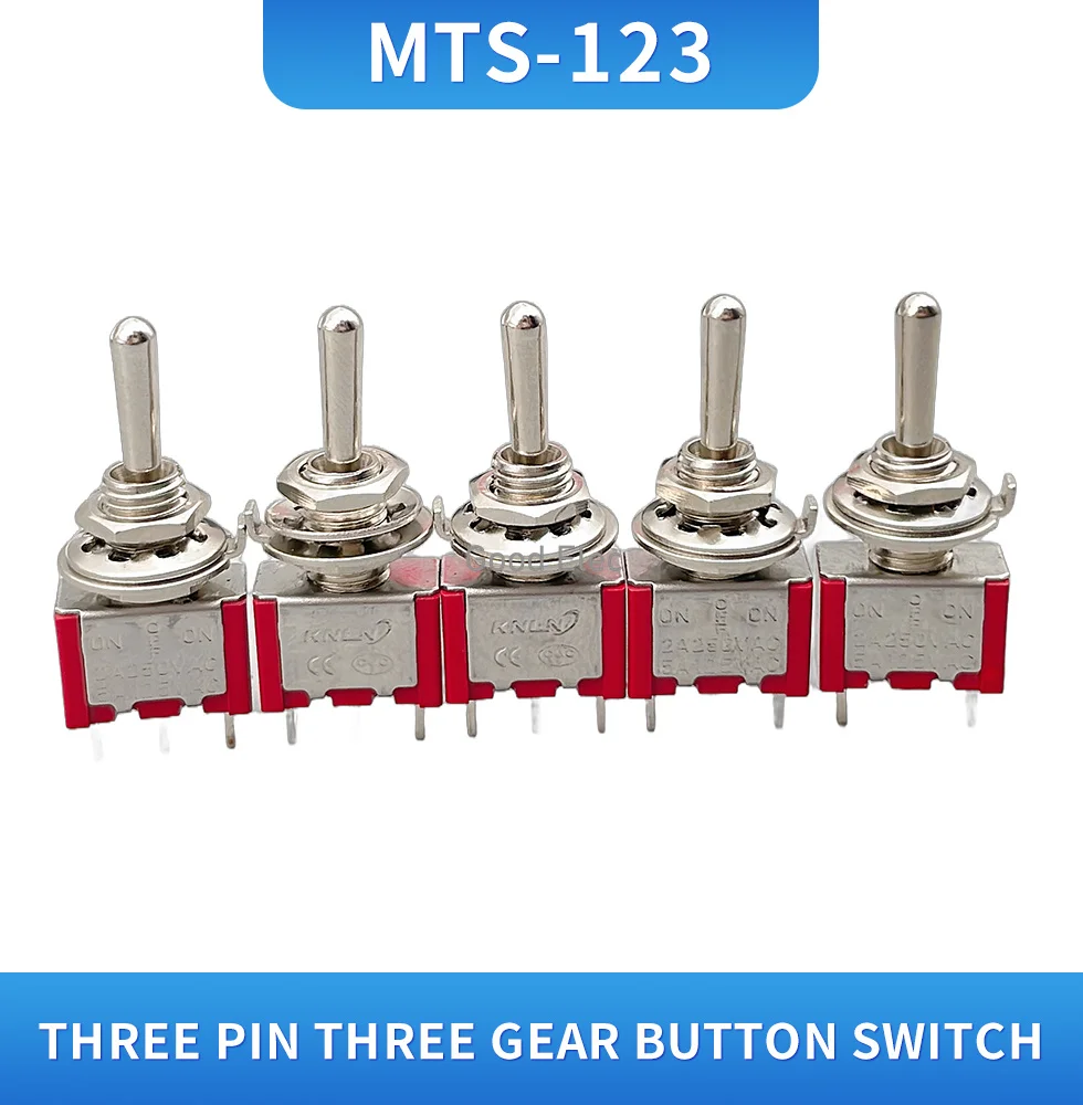 

Красные миниатюрные тумблеры MTS-123/MTS-103 6A 125V