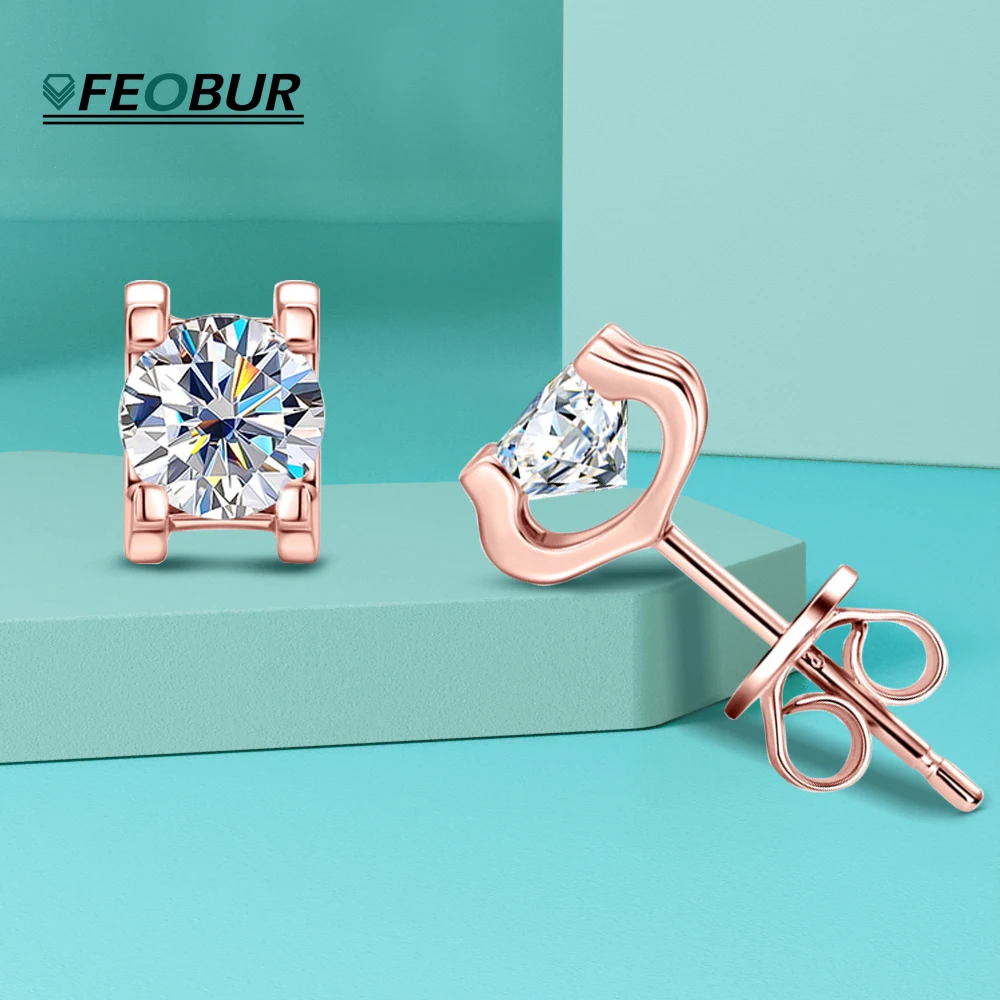 

Серьги в виде Головы Быка 5 мм, 100% оригинальные серьги из серебра пробы с покрытием из 18-каратного розового золота для женщин и мужчин