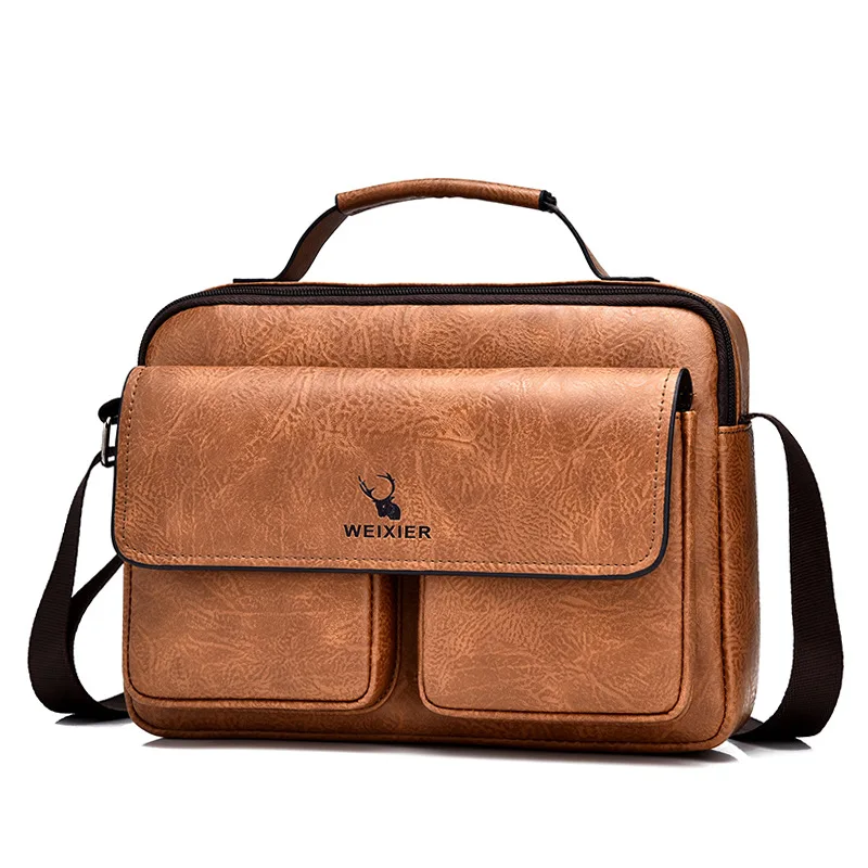Brand New PU Leather Bag Bag Men Shoulder Bags Vintage Messenger Bag Men's Handbags Briefcase Bag Casual tote bag Crossbody Bags