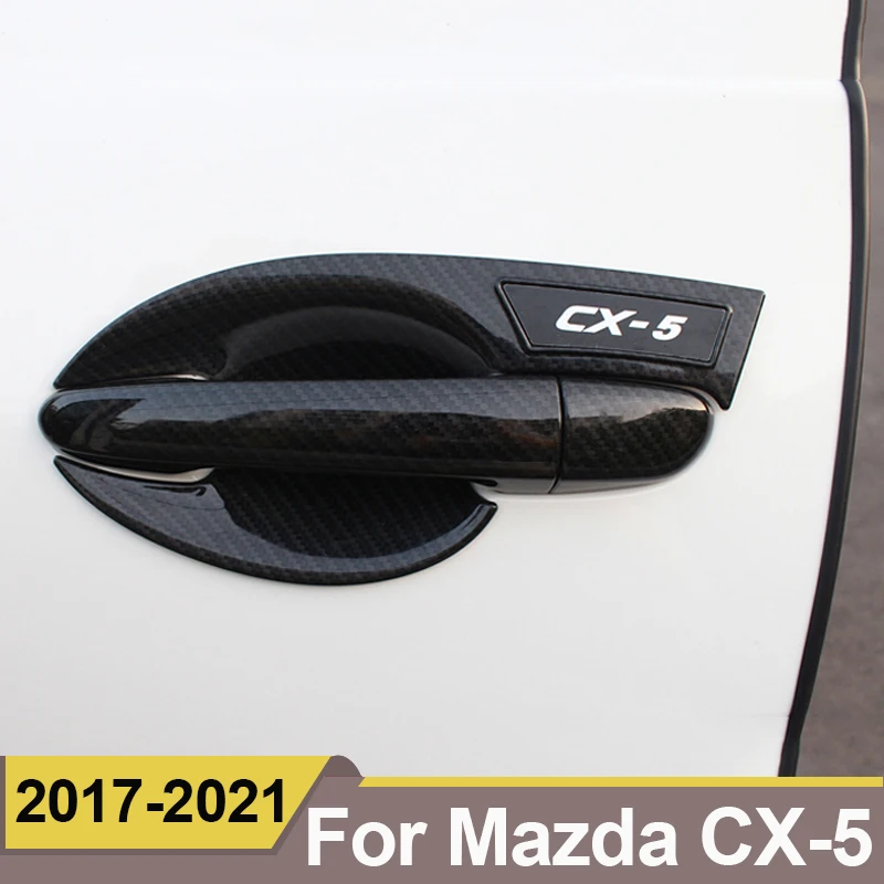 Фото Накладки на ручки дверей для MAZDA CX-5 CX5 KF 2017-2019 2020 2021 2022 2023 2024 2025, аксессуары для стайлинга автомобиля №1
